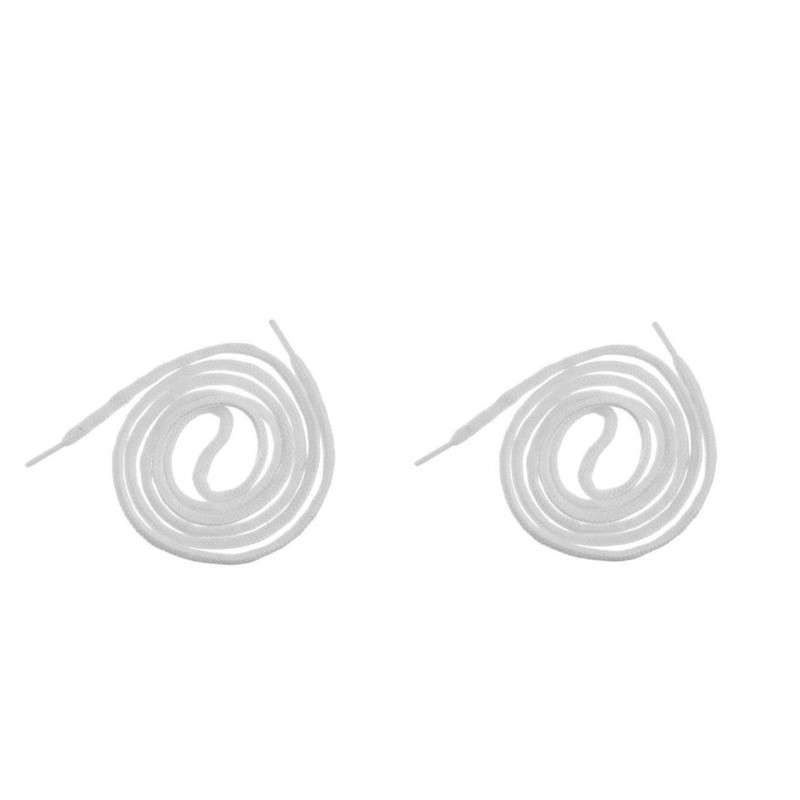 بند کفش مدل گرد ساده 100 کد 30 رنگ سفید بسته 2 عددی