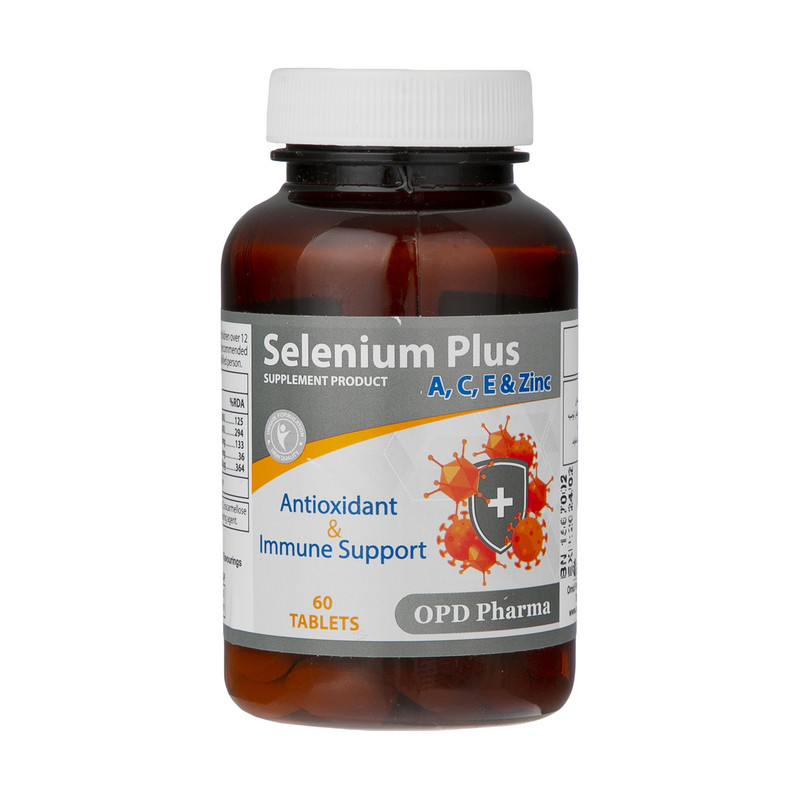 خرید و قیمت قرص سلنیوم پلاس او پی دی فارما بسته 60 عددی