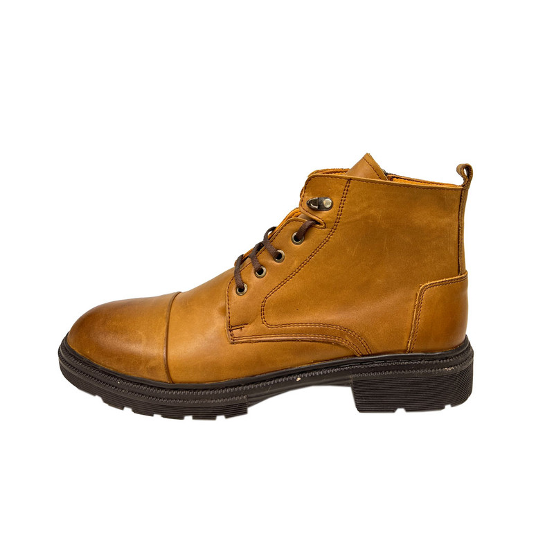 خرید و قیمت نیم بوت مردانه سرزمین چرم مدل 177065 رنگ عسلی