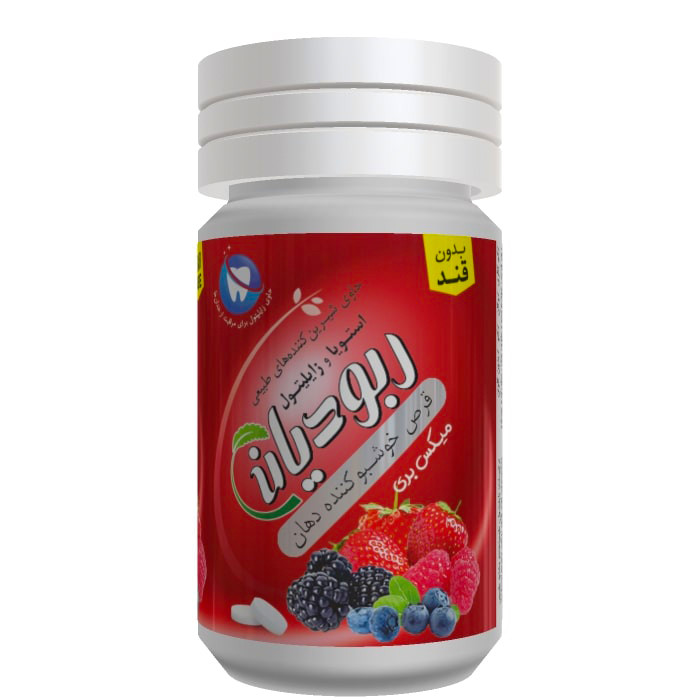 قرص خوشبو کننده دهان با طعم میکسبری ربودیان بسته 60 عددی