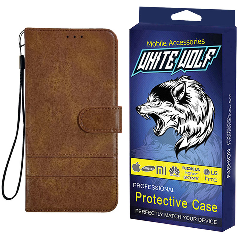 خرید و قیمت کیف کلاسوری وایت ولف مدل WKF-REMAX مناسب برای گوشی موبایل سامسونگ Galaxy A52 به همراه بند آویز