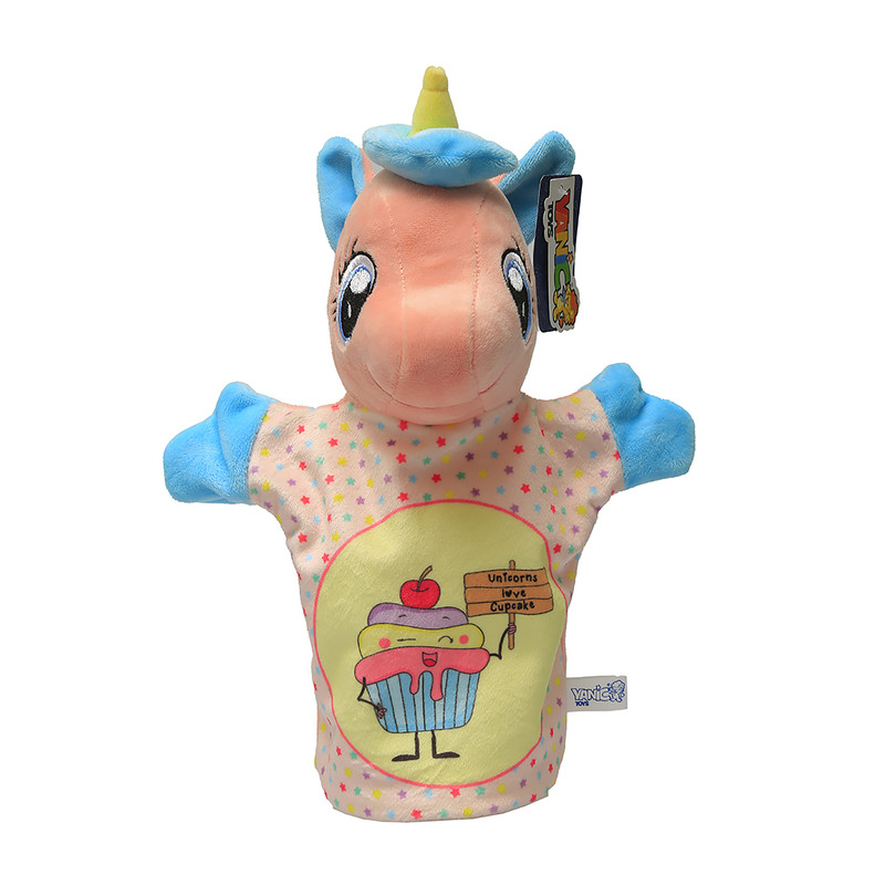 خرید و قیمت عروسک نمایشی یانیک مدل یونیکورن فیل کد 100320 ارتفاع 25 سانتی متر