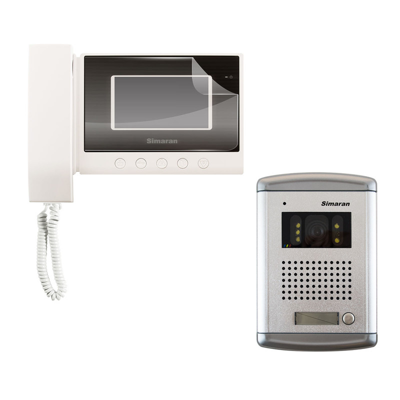 دربازکن تصویری سیماران مدل Hs-43 یک واحدی با پنل فراز به همراه محافظ صفحه