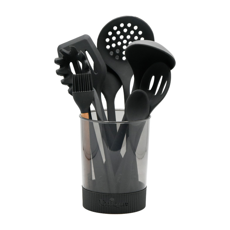 سرویس کفگیر و ملاقه 10 پارچه یونیک مدل سیلیکون کد 1185