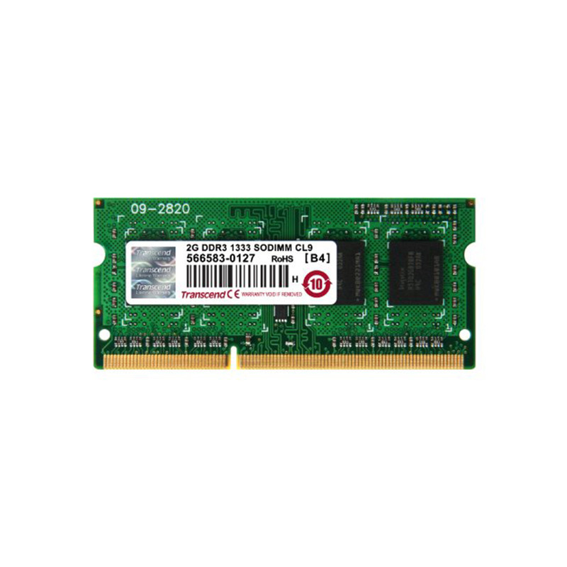 رم لپ تاپ ترنسند مدل DDR3 1333 SODIMM CL9 ظرفیت 2 گیگابایت
