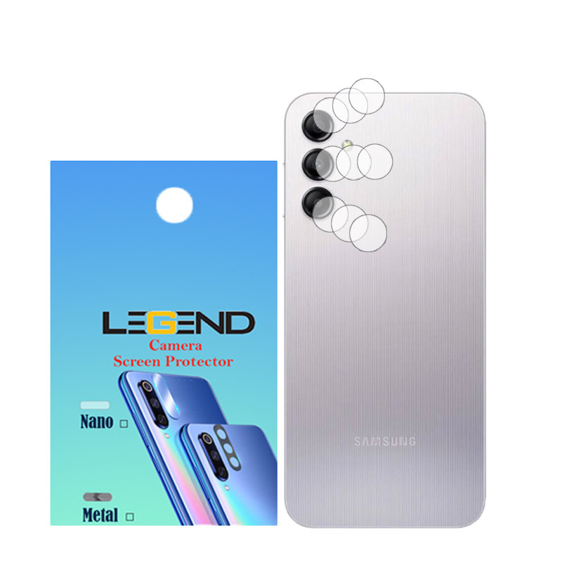 محافظ لنز دوربین لجند مدل نانوگلس مناسب برای گوشی موبایل سامسونگ Galaxy A14 بسته 3 عددی