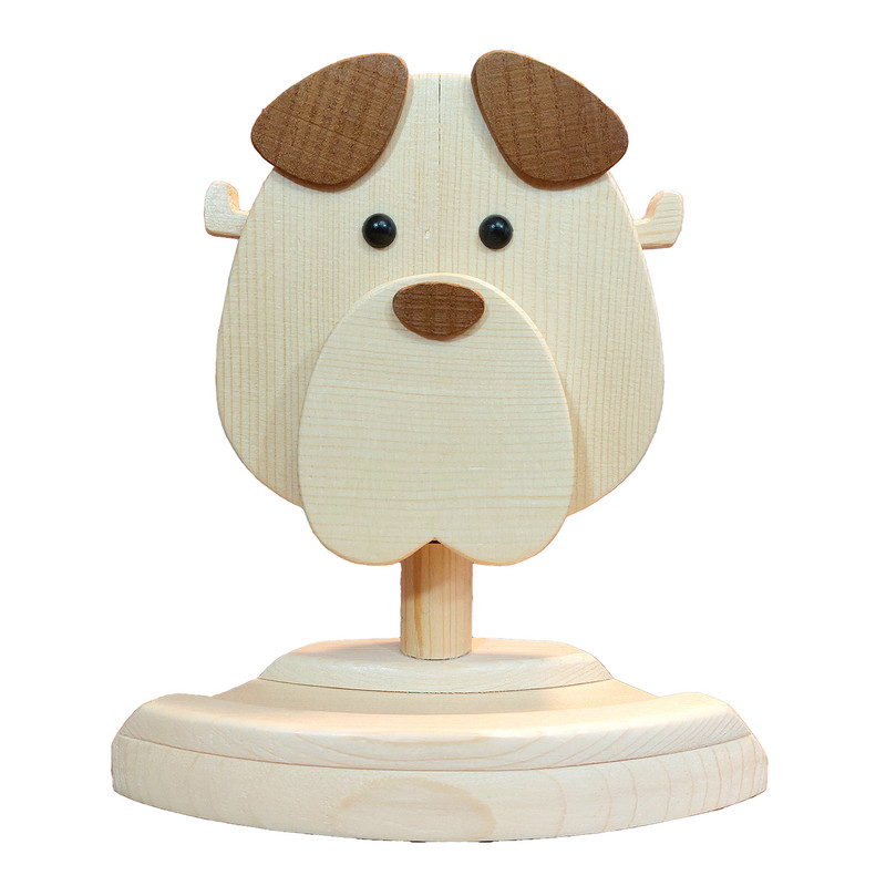 نگهدارنده عینک مدل چوبی طرح سگ کد 2202