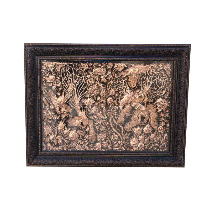 تابلو قلمزنی مدل ققنوس کد s102