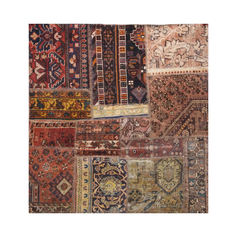 کلاژ فرش دستباف یک متری مدل وینتج کد 4