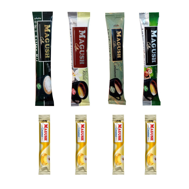 کافی میکس و پودر خامه ای کننده ماگوش مجموعه 8 عددی