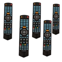 ریموت کنترل تلویزیون ایکس ویژن دکمه آبی مدل Xvision LED202 بسته پنج عددی فروش عمده الکتوبکا کد 1048