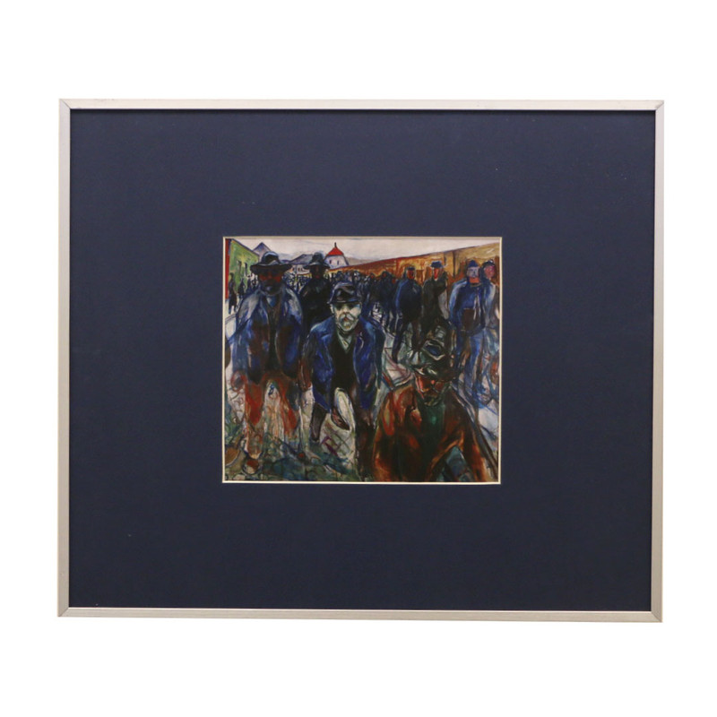 تابلو مدل نقاشی کارگران به خانه برمیگردند اثر ادوارد مونک