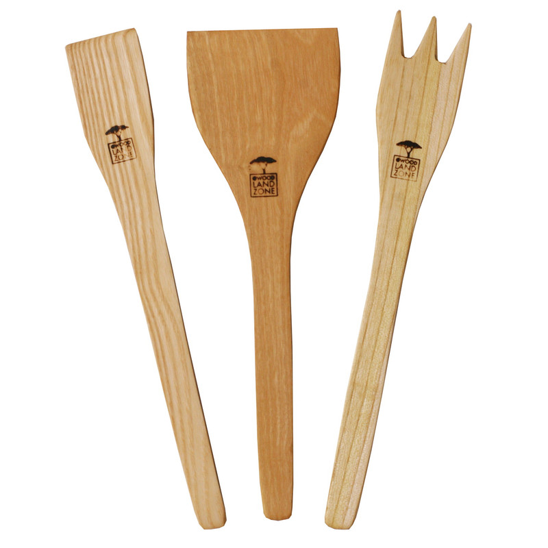 سرویس کفگیر و ملاقه 3 پارچه مدل wood