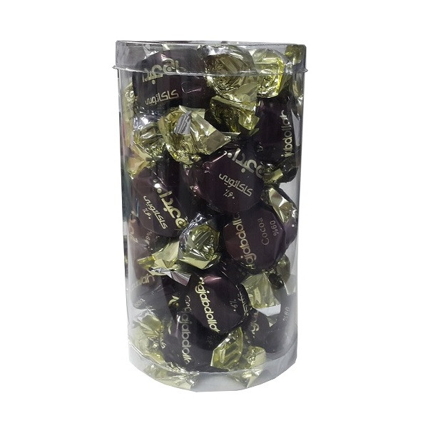 خرید و قیمت پشمک لقمه ای با روکش کاکائویی تلخ حاج عبدالله - 300 گرم