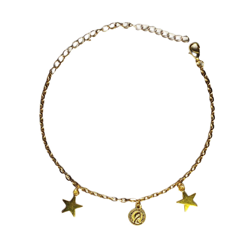 خرید و قیمت پابند دست ساز زنانه مدل ستاره