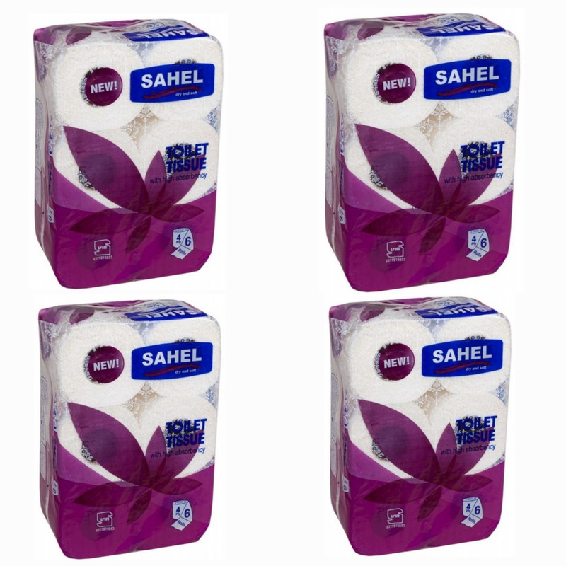 دستمال توالت ساحل مدل اقتصادی مجموعه 4 عددی