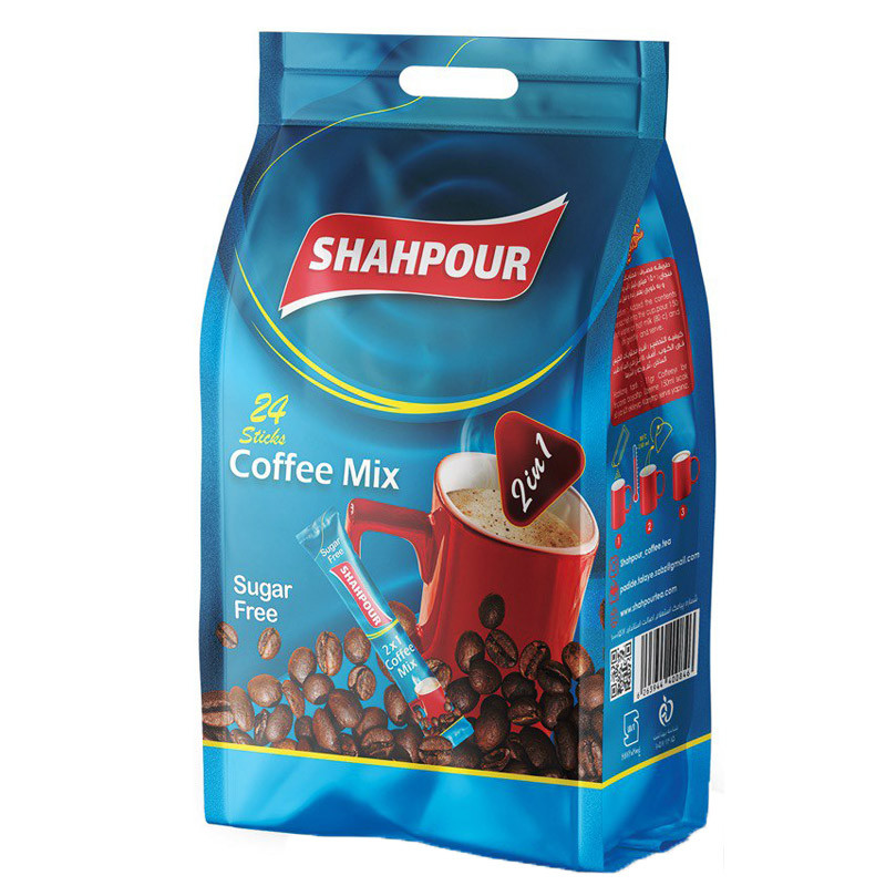 خرید و قیمت کافی میکس رژیمی 1x2 شاهپور بسته 24 عددی