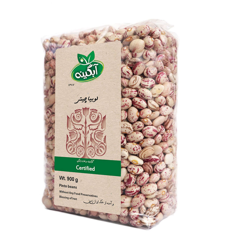 خرید و قیمت لوبیا چیتی ارگانیک آبگینه - 900 گرم