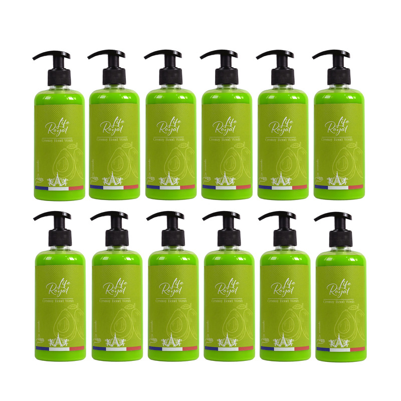 مایع دستشویی کرمی رویال لایف مدل آووکادو حجم 500 میلی لیتر بسته 12 عددی