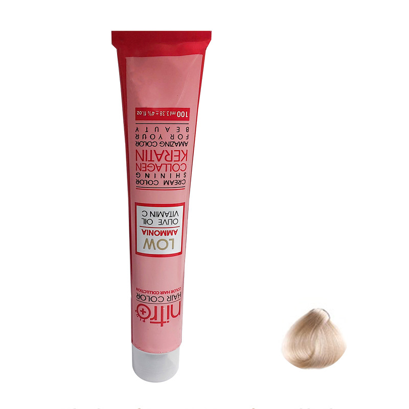 رنگ مو نیترو پلاس مدل Keratine شماره 9.77 حجم 100 میلی لیتر رنگ بلوند شنی خیلی روشن