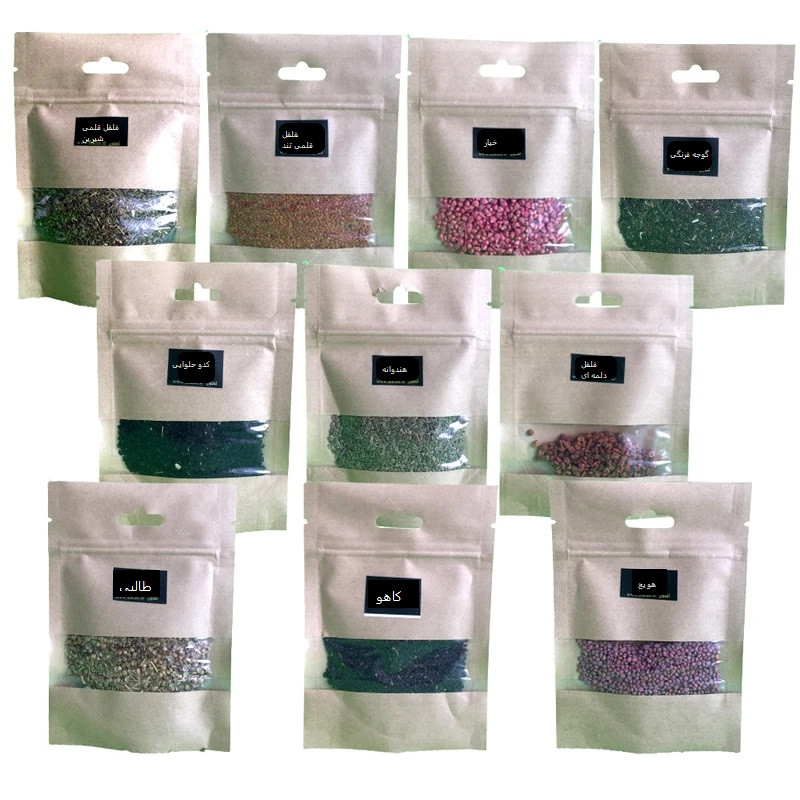 بذر صیفی جات کشت خانگی کد ۱۰ مجموعه ۱۰ عددی