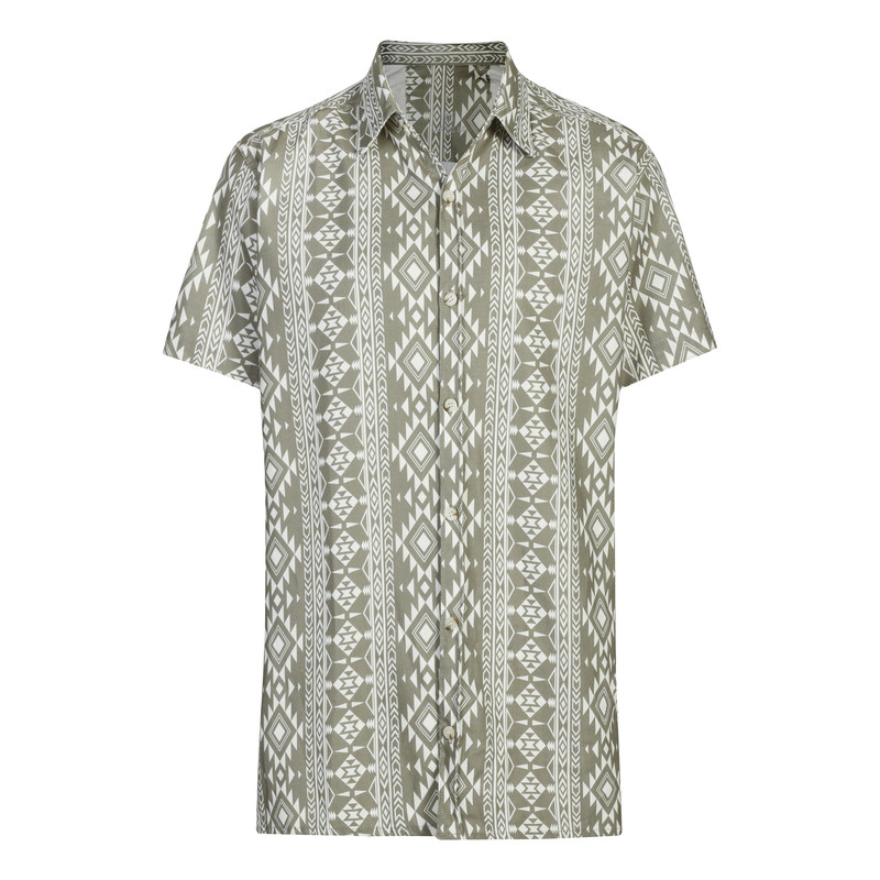 پیراهن آستین کوتاه مردانه لیبن اس مدل 0011 رنگ سبز روشن