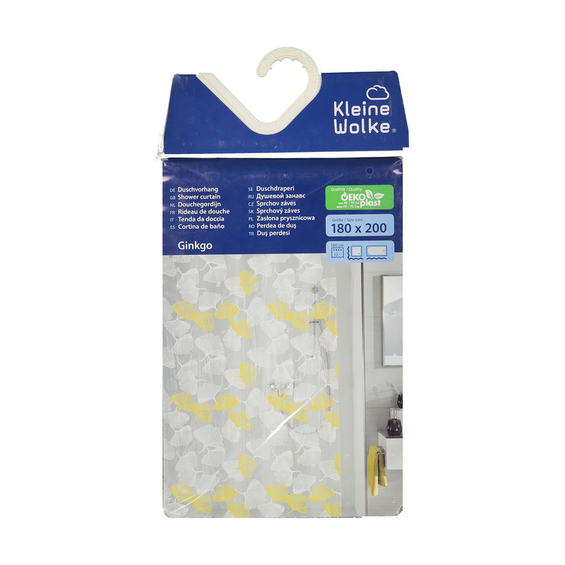 پرده حمام کلین ولک کد 5901553305 سایز 180 × 200 سانتی متر