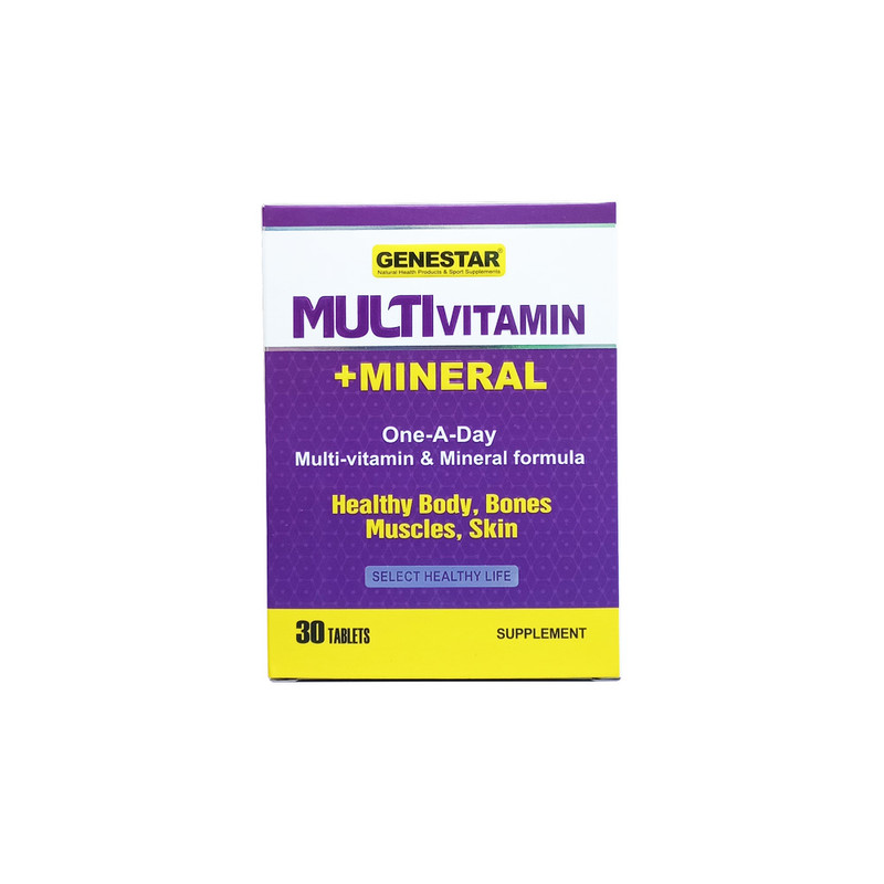 قرص مولتی ویتامین مینرال ژن استار بسته 30 عددی