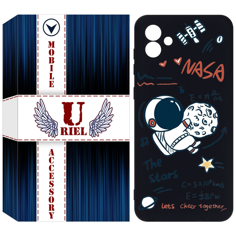 کاور یوریل مدل سیلیکونی کد 27 طرح ناسا مناسب برای گوشی موبایل سامسونگ Galaxy A04e