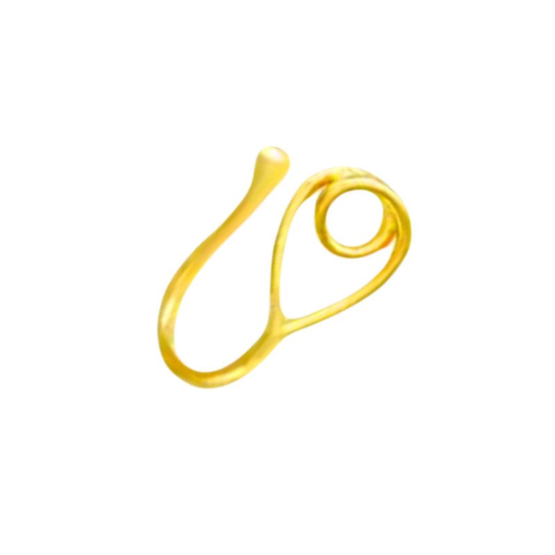 خرید و قیمت پیرسینگ بینی زنانه مدل فیک طرح مارپیج