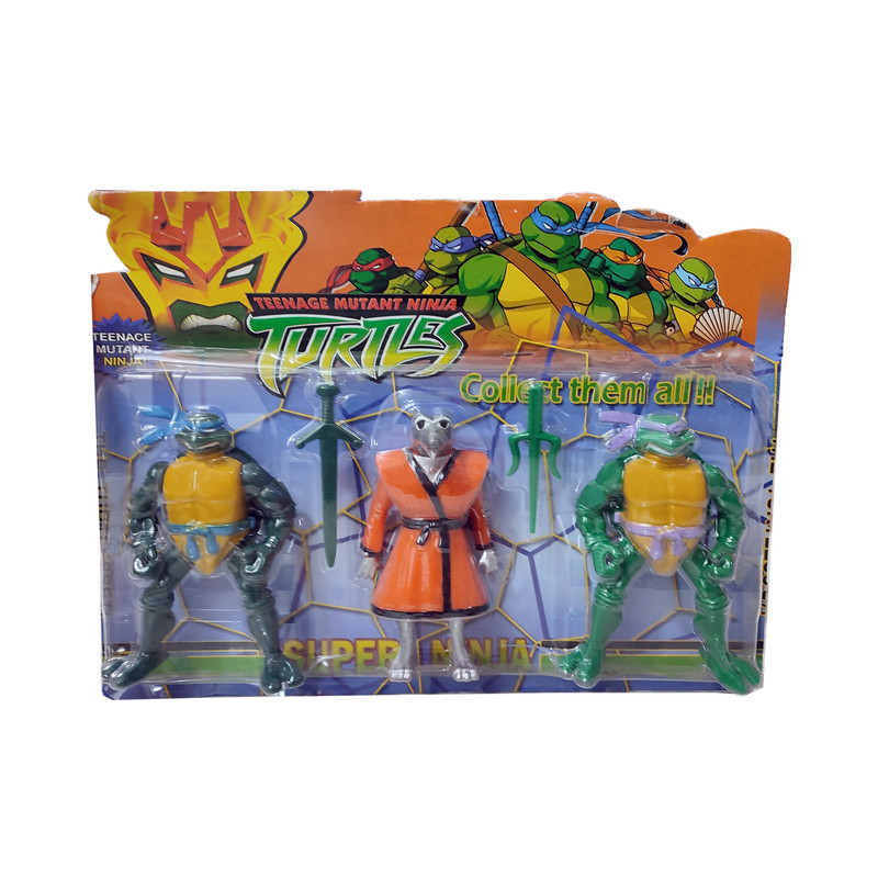 اکشن فیگور طرح لاک پشت های نینجا مدل 00330 بسته 3 عددی