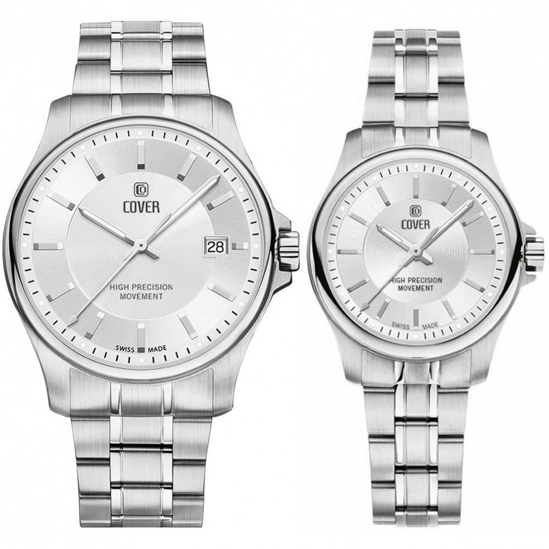خرید و قیمت ست ساعت مچی عقربه ای زنانه و مردانه کاور مدل CO200.02 CO201.02
