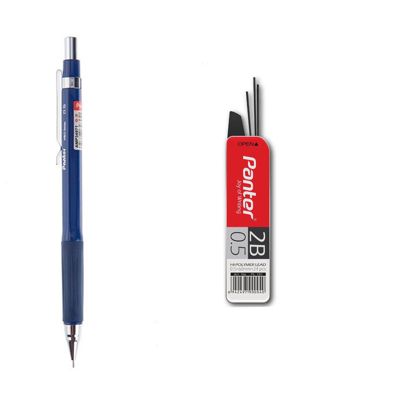 مداد نوکی 0.5 میلی متری پنتر مدل کلاسیک همراه نوک مداد مکانیکی سایز 0.5