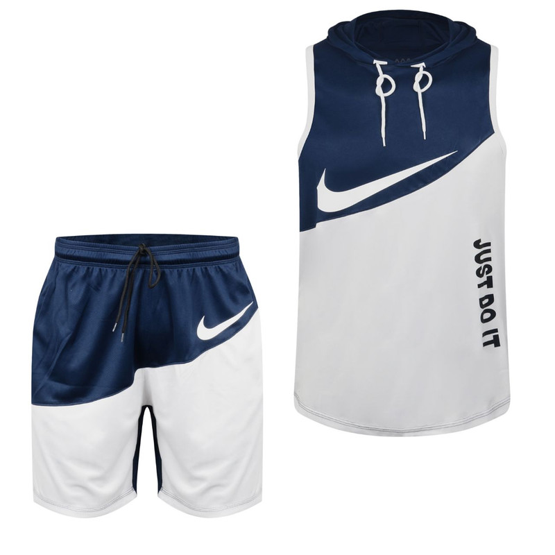 خرید و قیمت ست تاپ و شلوارک ورزشی مردانه مدل JUST DO IT کد 02