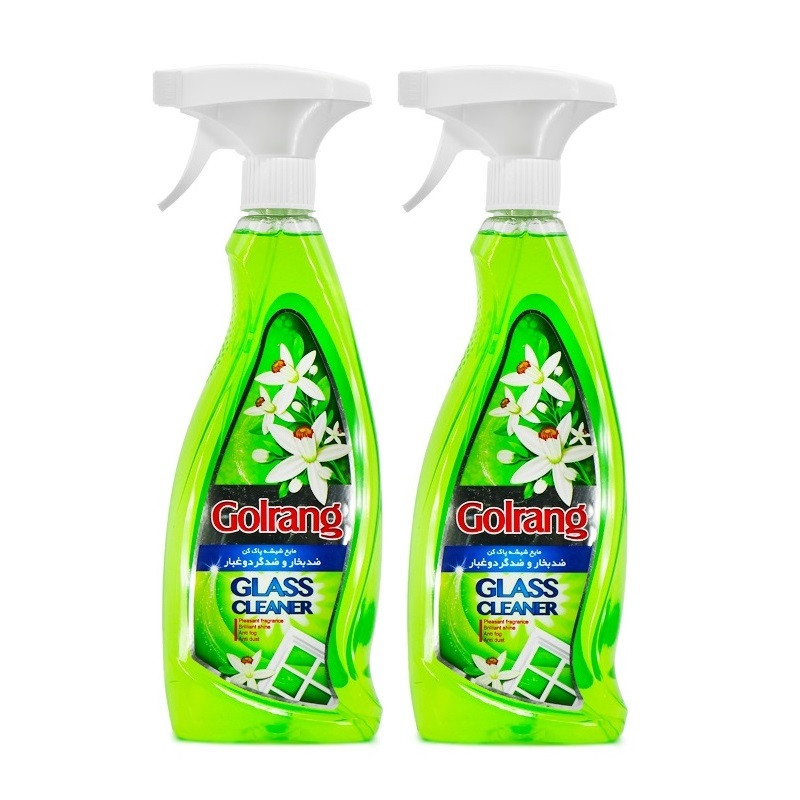 شیشه پاک کن گلرنگ مدل Gr حجم 500 میلی لیتر بسته 2 عددی