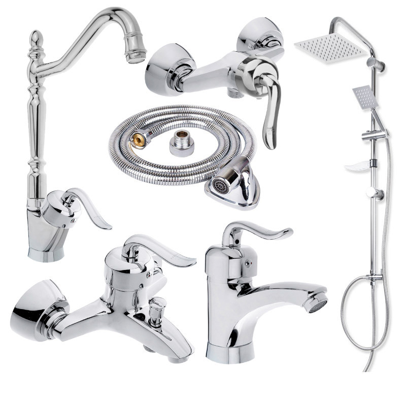 خرید و قیمت ست شیرآلات کایزن مدل دوریس مجموعه 6 عددی