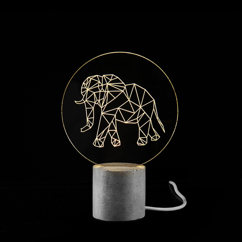 چراغ خواب دکوراتیو پلاس مدل AC-041