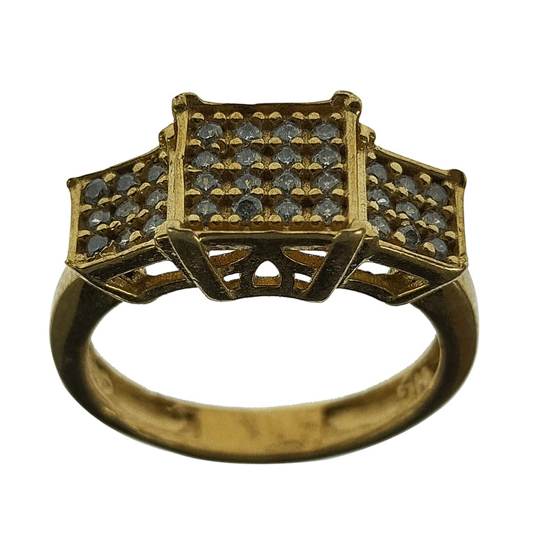 انگشتر زنانه سلین کالا مدل طلاروس برلیان کد 44