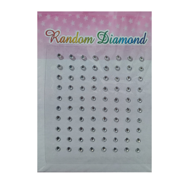 خرید و قیمت پیرسینگ بینی زنانه مدل نگین چسبی بسته 80 عددی