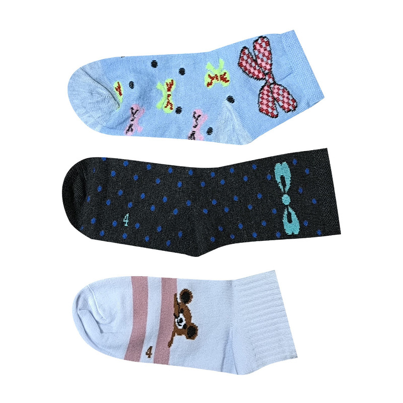 خرید و قیمت جوراب دخترانه کد 85 مجموعه 3 عددی