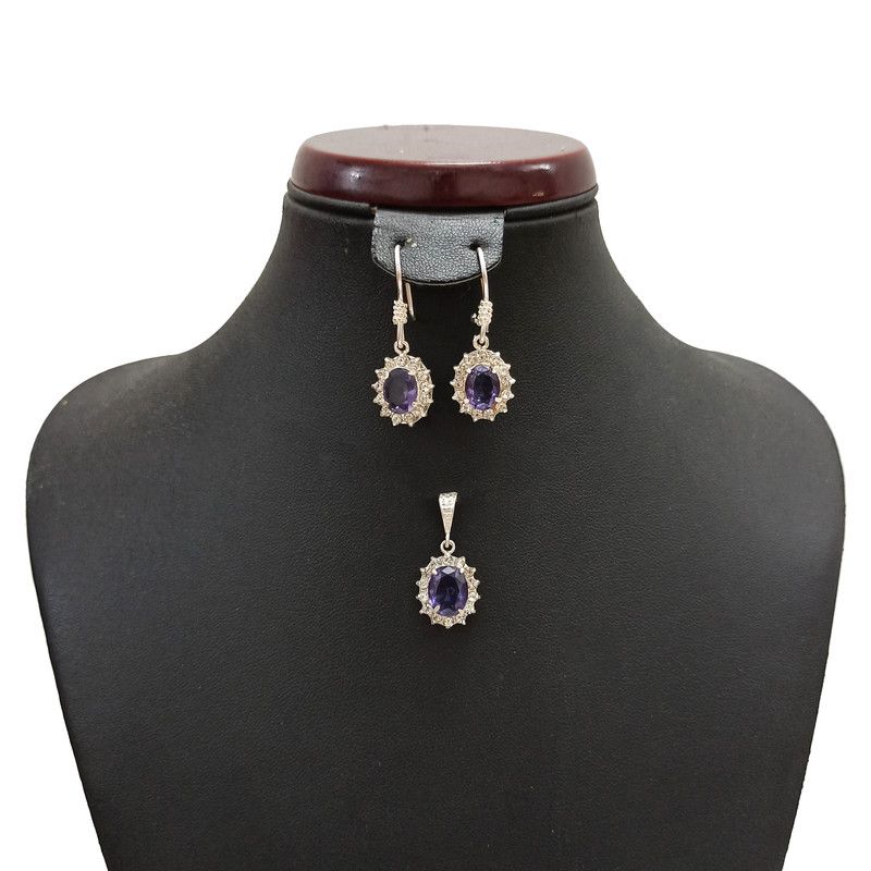 نیم ست نقره زنانه سلین کالا مدل آماتیس کد ce-5