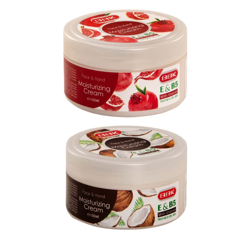 خرید و قیمت کرم مرطوب کننده ببک مدل نارگیل و انار حجم 100 میلی لیتر مجموعه 2 عددی