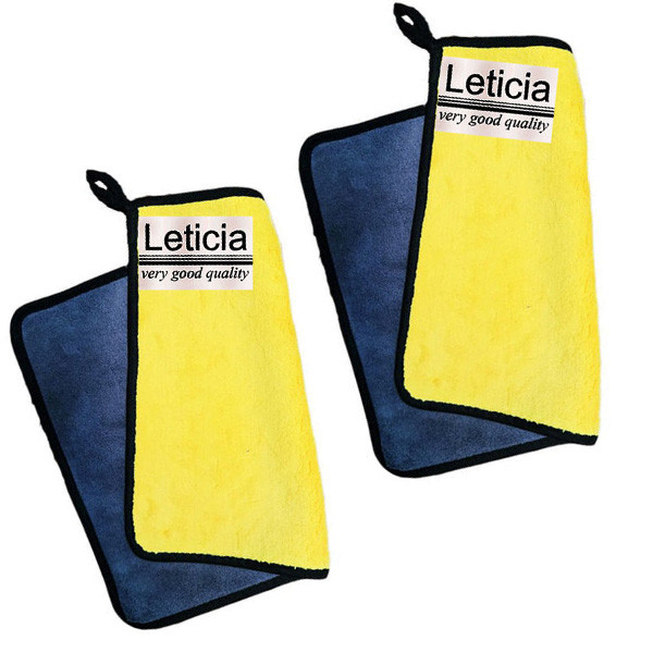 دستمال تمیزکننده LCD لتیسیا مدل سوپر میکروفایبر کد T-BB بسته 2 عددی