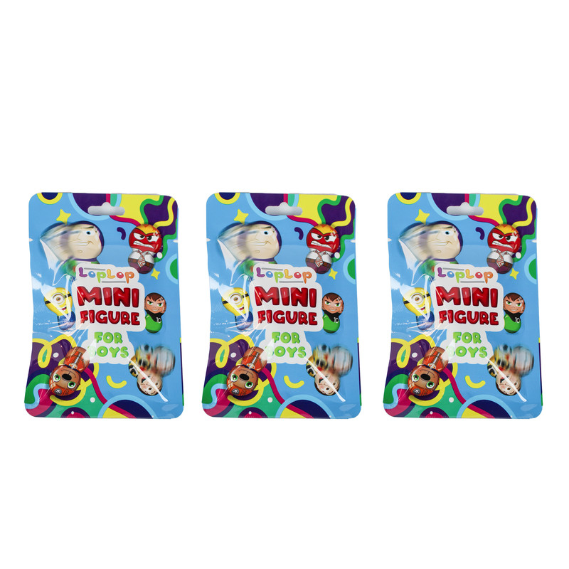 خرید و قیمت خوراکی شانسی به همراه فیگور شخصیت های کارتونی لپ لپ بسته 3 عددی
