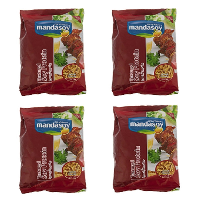 سویا طعم کبابی مانداسوی - 150 گرم بسته 4 عددی