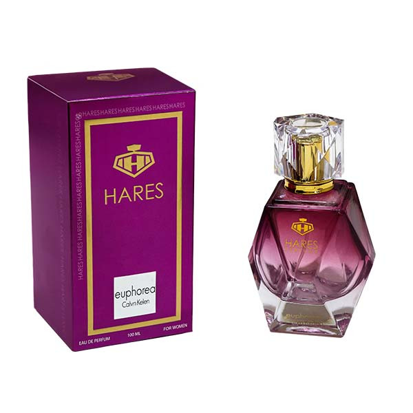 ادوپرفیوم زنانه حارث مدل کلوین کلین ایفوریا با رایحه گرم حجم 100 میلیلیتر