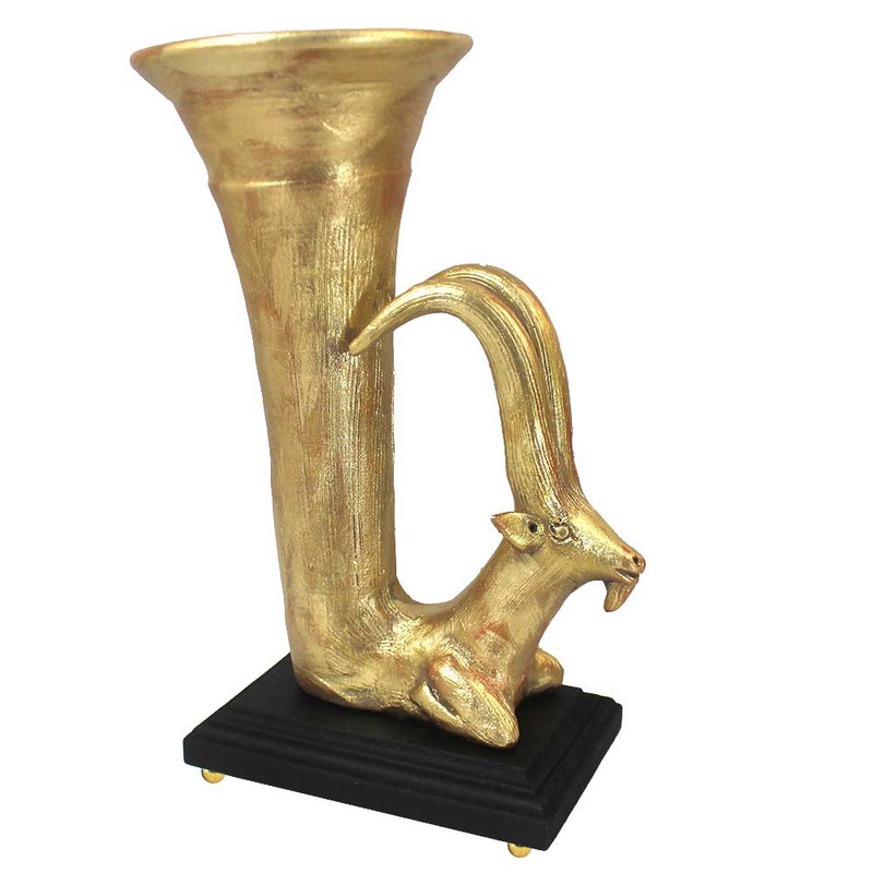 مجسمه سفالی مدل ریتون طرح بز کوهی