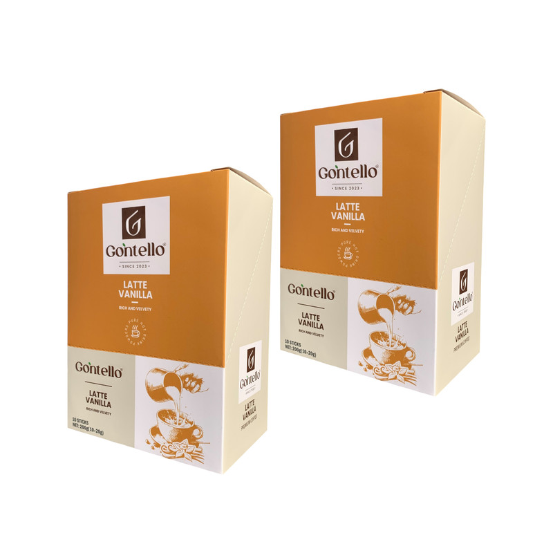 کافه لاته وانیلی گونتلو - 400 گرم بسته 2 عددی