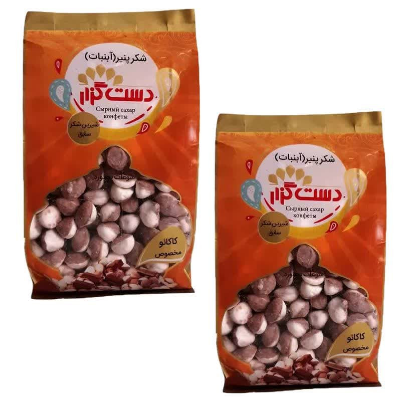 شکر پنیر دو رنگ کاکائو دست گزار - 400 گرم مجموعه 2 عددی