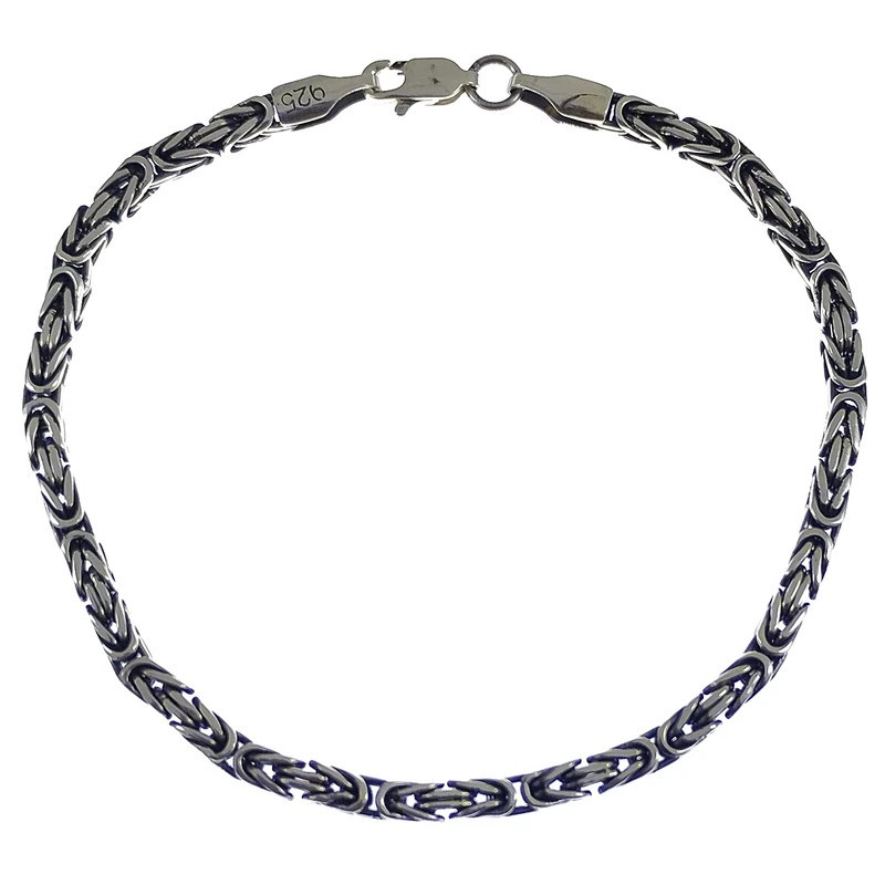 خرید و قیمت دستبند نقره مردانه گیرا مدل G0184